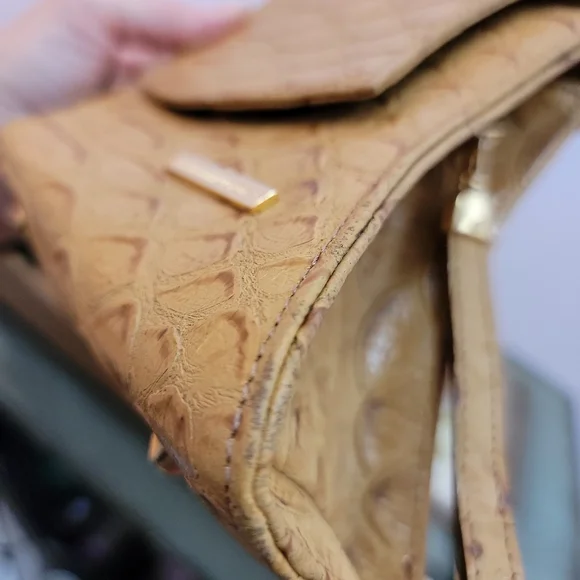 Sergio Cerruti Roma Vintage Avante Garde Mini Tan Leather Handbag - Picture 14 of 14